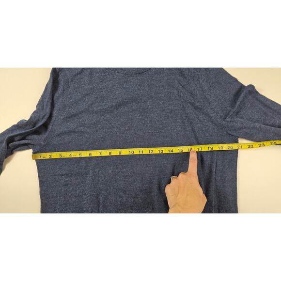 Express sz L merino wool blend crewneck sweater warm winter preppy casual EUC - Picture 7 of 7